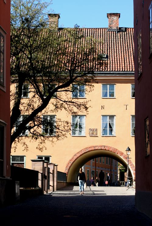 Skytteanum och Valvgatan vid Uppsala domkyrka